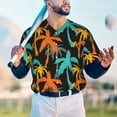 thumbnail image 4 of Fotbe Palm Trees Baseball Jersey Shirt for Men and Women, Casual Short Sleeves Button Down T-Shirt-X-Large, 4 of 9