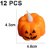 thumbnail image 2 of Paquete de luces de té de calabaza parpadeantes de 12 calabazas LED parpadeantes para Halloween, Navidad Adepaton CPB-CJZ14-1, 2 of 5