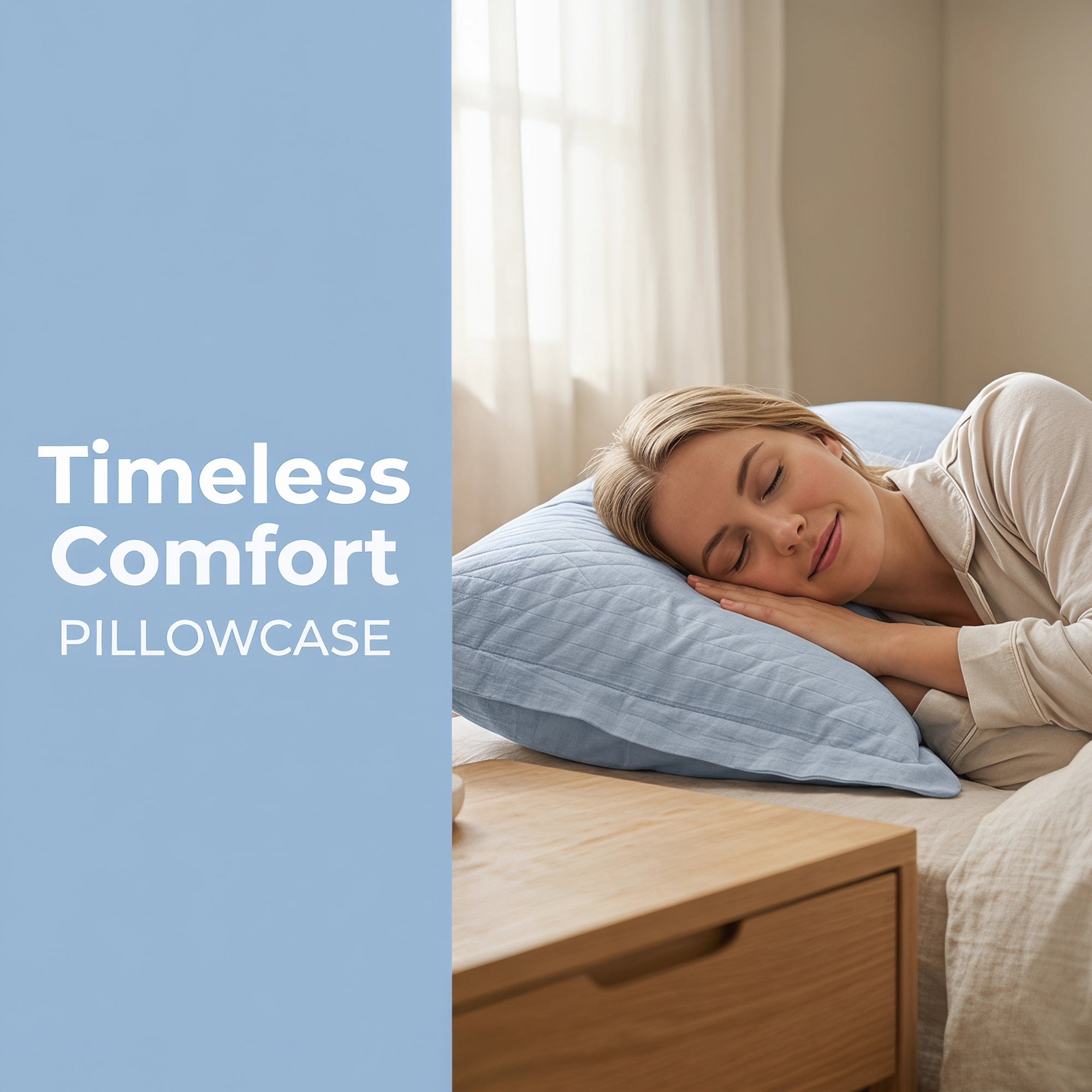 Unique Bargains 2 Pack Silk Pillowcase Set Smooth Cooling Envelope Closure Blue Gray