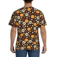 thumbnail image 3 of Bixox Men's Skulls Printed Short Sleeve Skinny Athletic T-Shirt, 3 of 6