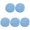 Blue, variant on Eease 5pcs Car Wax Applicator Pads Microfiber Sponge Blue