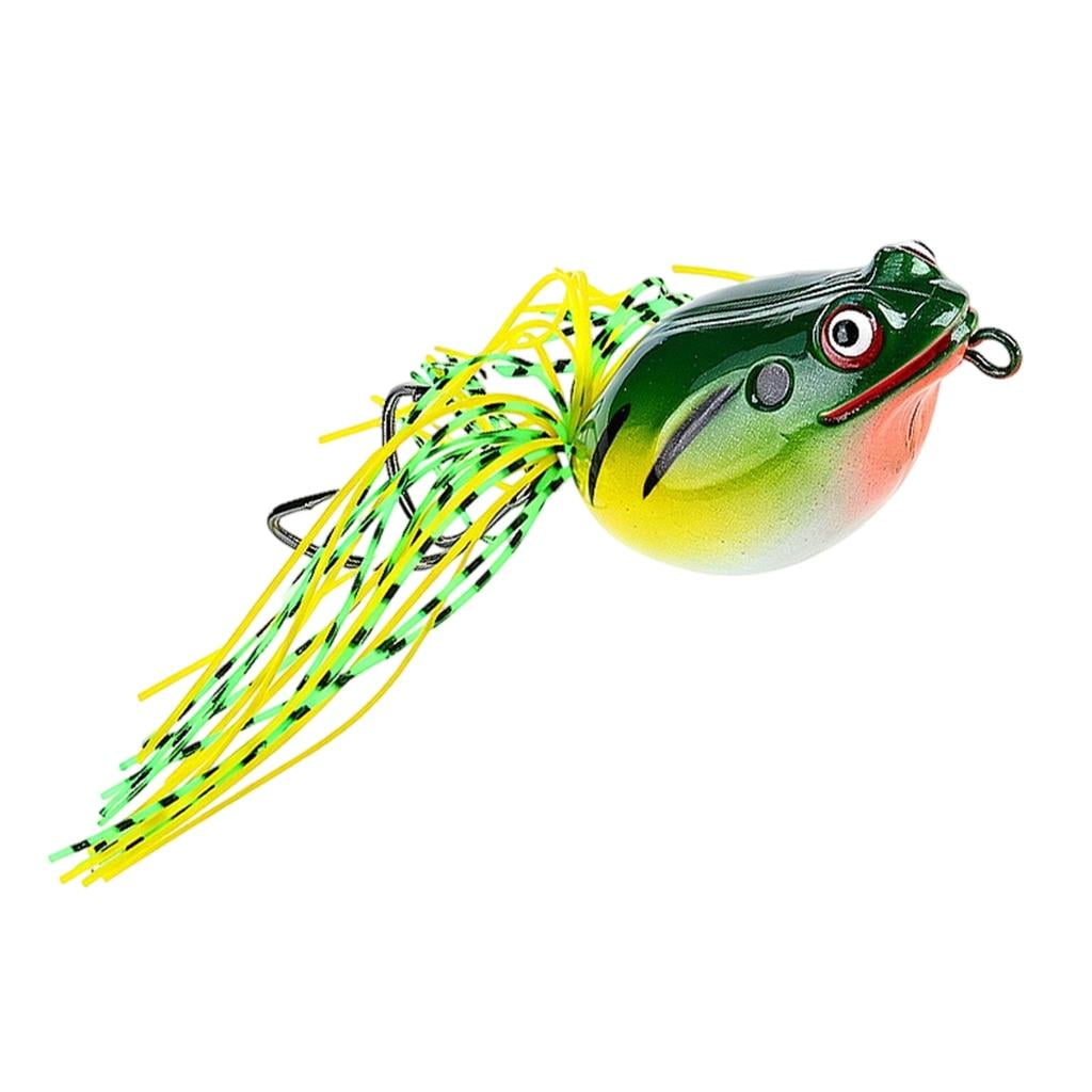 LAIQIEN Professional 7.5Cm Floating Frogs Lures Simulated Poisons Frogs Fishing Baits