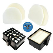 HQRP 2-pack Filter Kit (HEPA + Foam&Felt ) for Shark NV200 NV201 NV202 NV200Q DuoClean Slim Upright Vacuum Cleaner, XHF450 XFF450 Replacement + HQRP Coaster