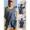 thumbnail image 6 of SLADYGLO Women Crew Neck Half Sleeve Multi Pockets V Back Rompers, 6 of 6