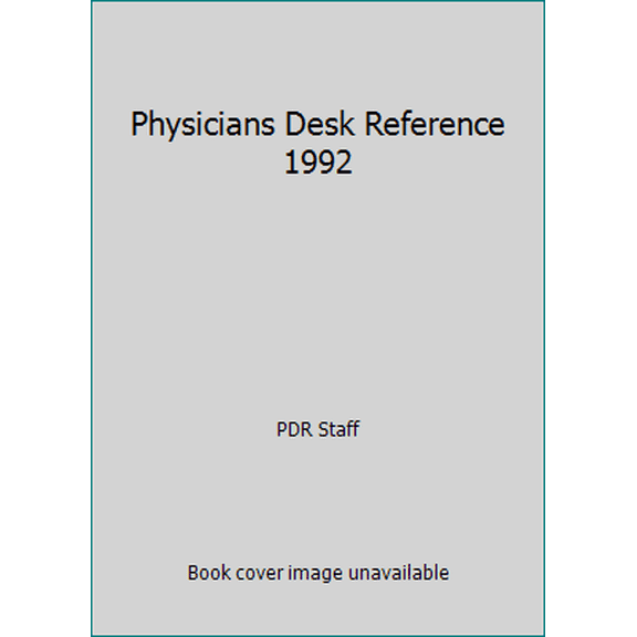 Pre-Owned Physicians Desk Reference 1992 - Pdr Staff