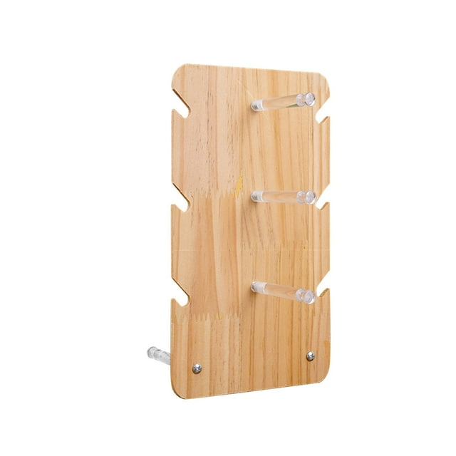 Wood Eyeglasses Frame Stand Retail Table Display Stand Stair Step Display Rack three pairs