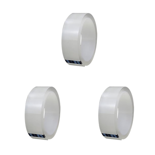 Yuarrent Tape de 1 m, almohadillas de gel de doble cara reutilizables sin rastro, adhesivo lavable, tiras adhesivas transparentes extraíbles Type1 NO1 Yuarrent CBP099028