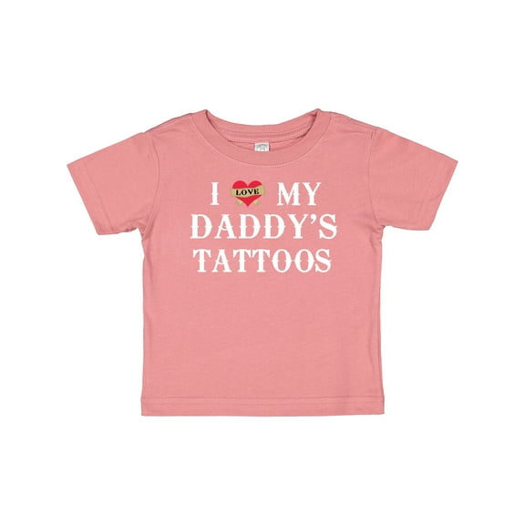 Inktastic I Love My Daddy's Tattoos Boys or Girls Baby T-Shirt