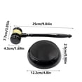 thumbnail image 3 of Mini Wooden Mallet Toy for and Novelty Collectible Gavel Accessory, 3 of 7