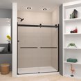 thumbnail image 3 of Transolid Brp607008c-T Brianna 70" High X 60" Wide Bypass Frameless Shower Door - Brushed, 3 of 7