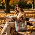thumbnail image 1 of Bolso de hombro grande para mujer: bolso ligero de poliéster tejido, impermeable y resistente a las manchas, bolso de hombro versátil para el día a día, ideal para ir al trabajo o viajar., 1 of 6