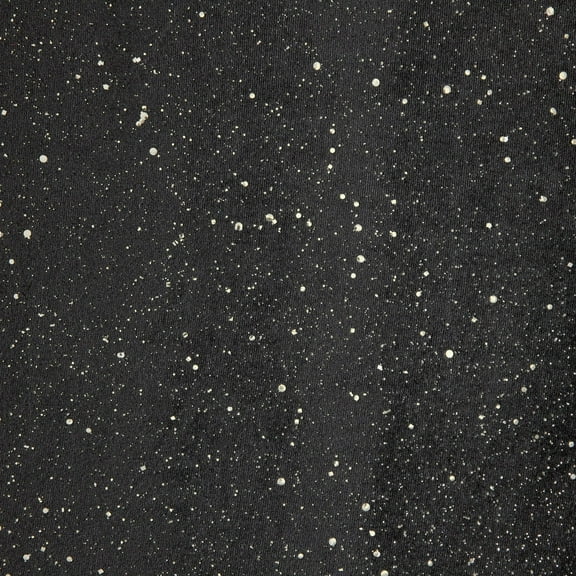 Zelouf Stacy Glitter Trans Velvet  , Sewing, DIY, Crafts Fabric by the Yard, Black/silver, 3 Yard