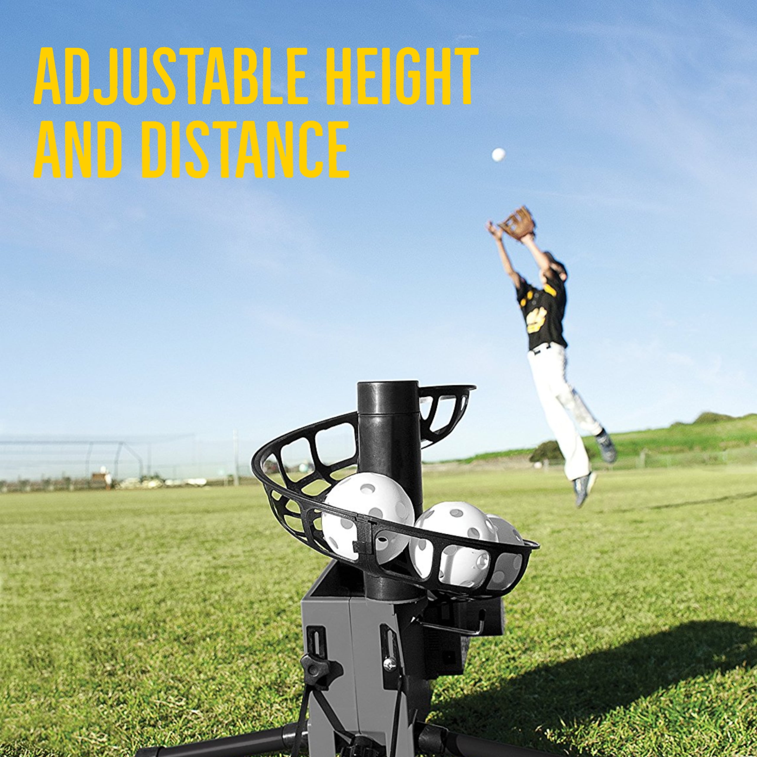 Automatic Ball Pitching Machine Soft Toss Baseball Training Tool