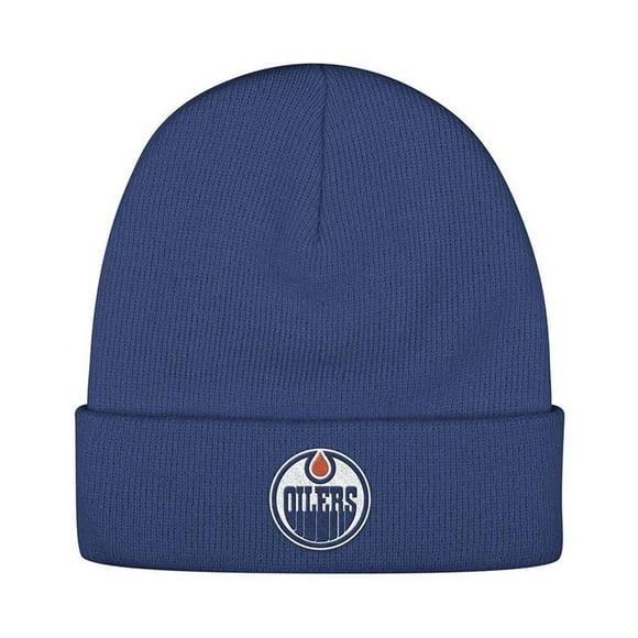 Reebok Edmonton Oilers - Bonnet en Tricot à Poignets