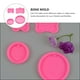 thumbnail image 5 of Molde de silicona con forma de hueso de perro (4 unidades), ideal para chocolate y repostería (color rosa), 5 of 5