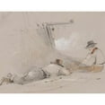 thumbnail image 3 of George Bryant Campion 24x20 Black Modern Framed Museum Art Print Titled - Mending Nets (1840-65), 3 of 5