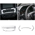 thumbnail image 3 of Kojem Chrome Air Vent & Console Cover Interior Decoration Trim for 2015 2016 2017 2018 2019 2020 Ford F150 Car Interior Inside Full Set Decoration, 3 of 12