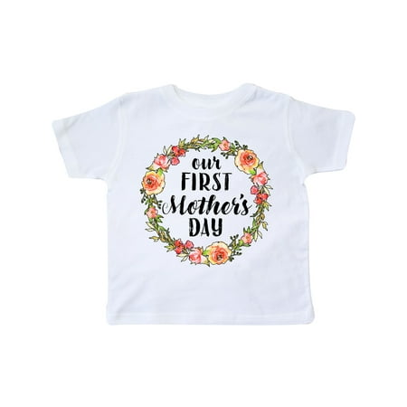 

Inktastic Our First Mother s Day- flowers Gift Toddler Boy or Toddler Girl T-Shirt