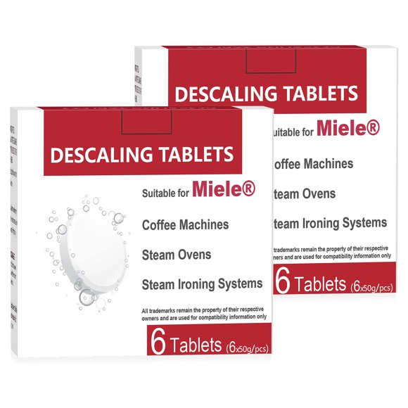 Tabletas descalcificadoras VUTEE compatibles con Miele (12 tabletas)
