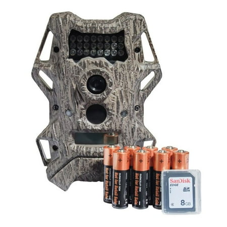 WILDGAME INNOVATIONS CLOAK PRO 14MP LIGHTSOUT GAME CAMERA BUNDLE (BATTERIES AND SD CARD (Best Sd Card Reader For Game Camera)