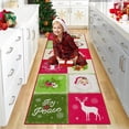 thumbnail image 2 of Haperlare Christmas Runner Rug 2 x 8 FT Merry Christmas Indoor Rug for Xmas Holiday Decoration Non-Slip Festive Colorful Washable Rug, 2 of 5