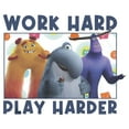 thumbnail image 2 of Boy's Monsters at Work Work Hard Play Harder  Graphic Tee White X Small, 2 of 4