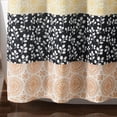thumbnail image 4 of Lush Decor Bohemian Stripe Shower Curtain, 72" W x 72" L, Yellow & Gray - Bathroom Curtain - Striped Shower Curtain - Boho Decor - Fabric Shower Curtains, 4 of 6