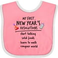 thumbnail image 3 of Inktastic My First New Year's Resolutions Boys or Girls Baby Bib, 3 of 4