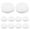 White, variant on ELAYARD Blending Sponge Blending Brushes White Foam 10Pcs