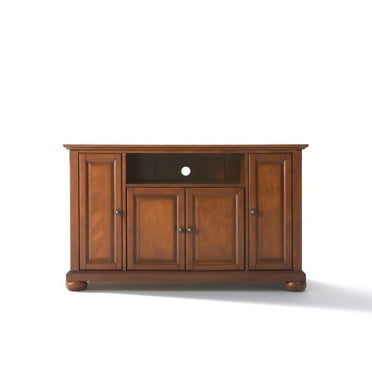 Crosley Cambridge 48 Tv Stand Color Cherry Com Crosley Cambridge 48 Tv Stand Color, Cherry Media Cabinet With Doors