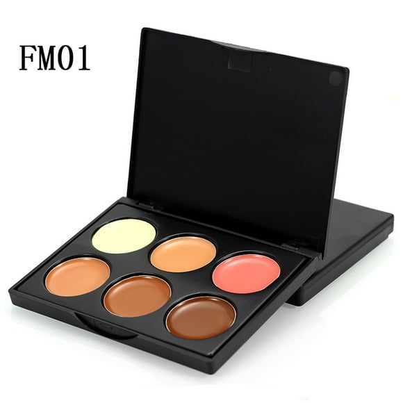 6 Color Perfect Long Lasting Professional Cosmetics Make Up Concealer Palette Facial Beauty Face Cream Palettes