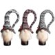thumbnail image 1 of ZHAOCHENG Adornos navideños de gnomos, cubiertas para botellas de vino, 3 piezas, adornos navideños de gnomos hechos a mano, 1 of 5