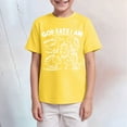 thumbnail image 2 of TOWED22 Toddler Boys T-Shirt Short Sleeve Shirt Dinosaur Print Cotton Summer Tops Tees Shark Graphic 2-7T(Yellow,2-3 Y), 2 of 4