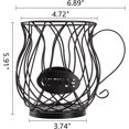 thumbnail image 2 of Soporte para cápsulas de café, soporte para tazas K, cesta para cápsulas de café para mostrador, mesa de café, barra, almacenamiento de cápsulas de metal para el hogar, cafetería, hotel, neg, 2 of 5