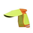 thumbnail image 2 of Hard Hat Sun Shade Breathable Wide Brim with Reflective Strip Hard Hat Visor Yellow, 2 of 7