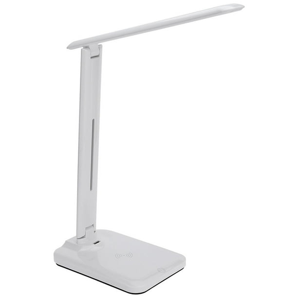 LED USB Charge Table Desk Lamp Wireless Phone Charger Reading Home