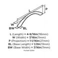 thumbnail image 4 of Amerock Bp52994 Everyday Heritage 3-3/4" Center To Center Arch Cabinet Pull - Nickel, 4 of 7