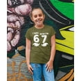 thumbnail image 2 of I was 6 Now I'm 7 Birthday Shirt for Kids Distressed Six Seven Hands Unisex Party Tee Military Green Shirt Youth Medium, 2 of 5