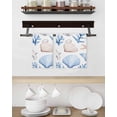 thumbnail image 3 of Ocean Coastal Hand Towels Set,Waffle Weave Kitchen Towels 2 Pieces,Blue Coral Shell Starfish Beach Summer Microfiber Hair Face Bath Tea Towel Absorbent Quick Drying Cleaning Dish Cloths,15.7"x23.6", 3 of 7
