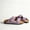 Purple, variant on Womens Slide Sandals Double Adjustable Buckle Faux Leather Sandals with Cork Footbed, Cushioned Arch Support, Lightweight Non-Slip Casual Summer Walking Sandals