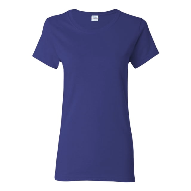 T-Shirt en Coton Épais pour Femmes, 3TG, Cobalt