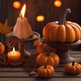 thumbnail image 6 of Taotanxi Autumn Pumpkin Lights Pumpkin Flame Pumpkin Shaped Fall Decoration Flickering Candle Suitable For Fall Thanksgiving Table Decoration Home Halloween Indoor Party Decoration, 6 of 6