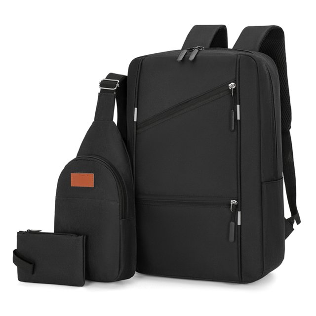 Mochila Escolar Versátil Juego 3 Bolsas Informales Antirrobo Reutilizable para Viajes Al Aire Libre