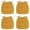 Gold, variant on Dining Chair Cushions with Removable Cover& Ties - 16.93"x16.14" Non- Seat Pads for U-Shaped Chairs - High-Resilience Foam Kitchen Chair Cushions for Home,Restaurant & Office - Washable & Durable