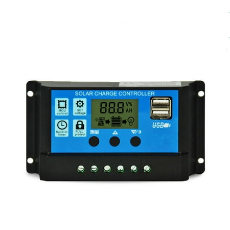 

CHEEPUM 10/20A LCD Solar Panel Battery Regulator Charge Controller USB Tool 12V/24V Adaptors for 240v to 120v Converter