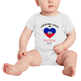 thumbnail image 2 of Everyone Loves an Haitian Girl Baby Bodysuit Newborn Clothes Outfits (White, 12-18 Months), 2 of 5