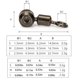 thumbnail image 3 of Sonducket Conector de herramienta giratoria de 10 Uds., accesorios de pesca, aparejos giratorios, aparejo de rodamiento, equipo deportivo Pescar Talla mediana, 3 of 6