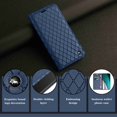 thumbnail image 3 of Decase for Samsung Galaxy A12, with RFID Blocking Leather Wallet Credit Card Holder Flip Folio Book Phone Case Shockproof Cover for Women Men, Blue, 3 of 7