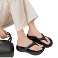 thumbnail image 4 of CHWshoes Platform Flip Flops for Women, Arch Support Cushion Thong Sandals, Thick Sole Pillow Slippers, Non-Slip Summer Beach Shoes Black Size 38, 4 of 4