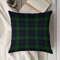 thumbnail image 5 of The Black Watch Tartan Plaid Linen Throw Pillow Covers 24"x24" Decorative Cushion Cases with Hidden Zipper for Sofa, Couch, Bed, Living Room–No Insert Made in USA, 5 of 7